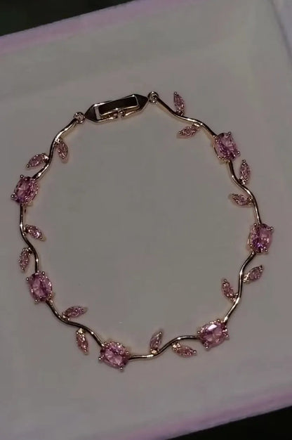 Pink Tulip Bracelet For Girls