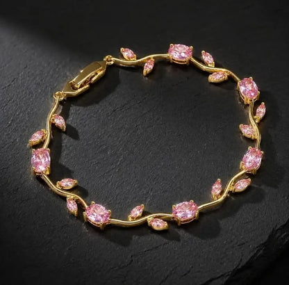 Pink Tulip Bracelet For Girls