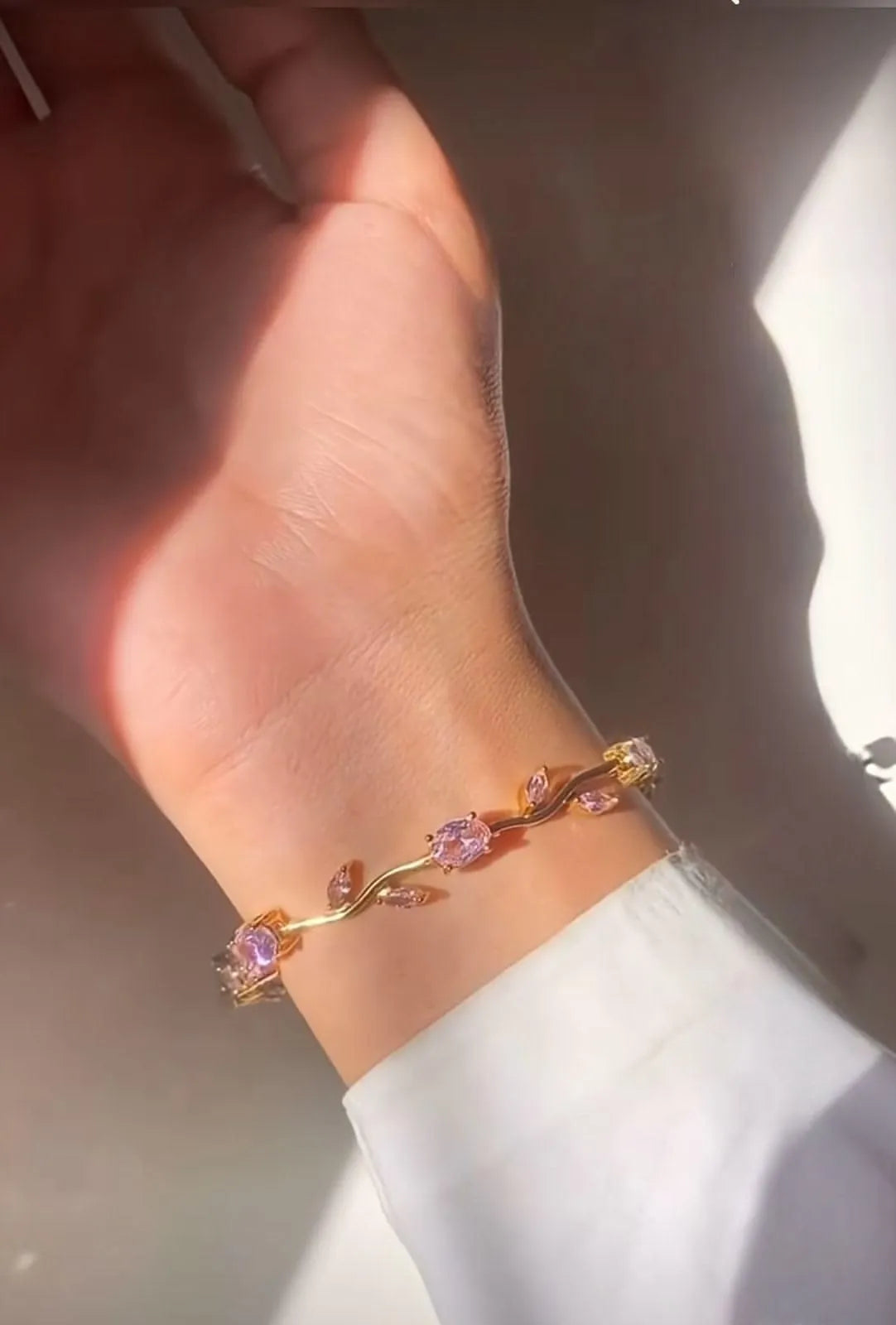Pink Tulip Bracelet For Girls