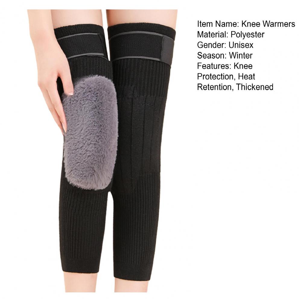 2 Pcs Adjustable Cashmere wool Knee Warmers for men and women
