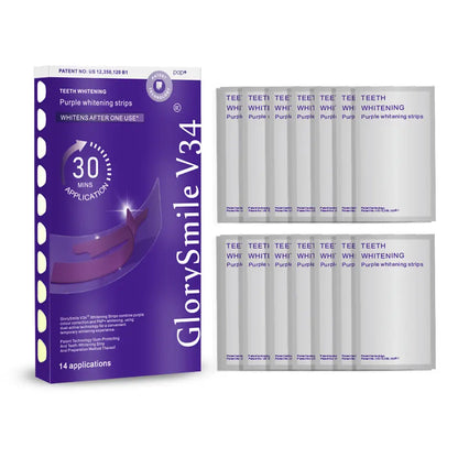Purple Teeth Whitening Strips (PAP+ Formula)