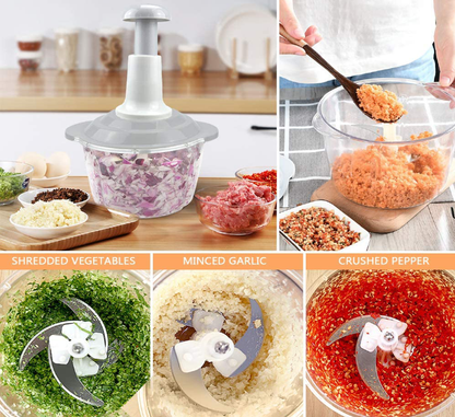 Manual Press Food Chopper