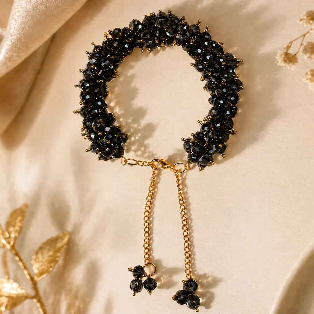 2 piece Crystal Gajra Bracelet For Girls
