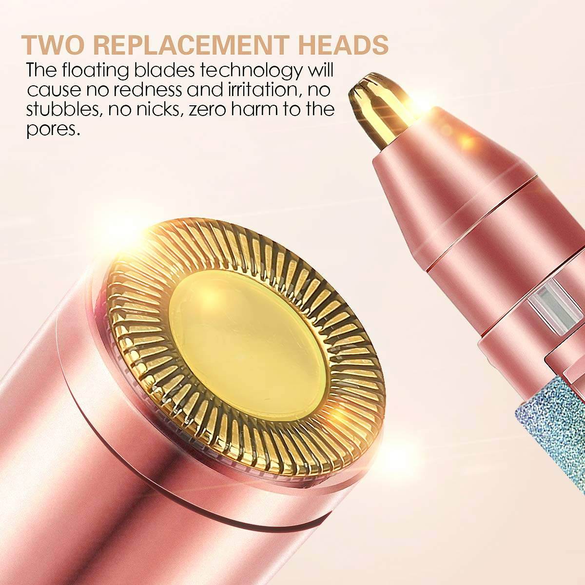 2 In 1 Flawless Eyebrow Hair Remover Stylish & Fashionable Rechargeable